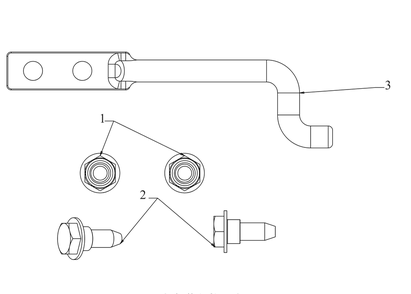 Hardware Pack - Chute Diagram and Parts List for 19B30018100  Cub Cadet Lawn Tractor